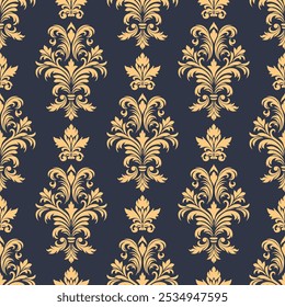 Damask floral pattern,seamless  baroque style for wallpapers, textile, wrapping.