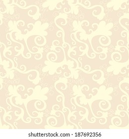 Damask floral Seamless Pattern