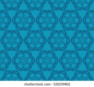 Damask floral seamless pattern background. Luxury texture for wallpaper, invitation. Vector illustration. Blue color. Damask floral seamless pattern background. Luxury texture for wallpaper, invitation. Vector illustration. Blue color.