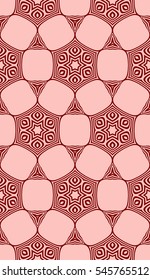 Damask floral seamless pattern background. Luxury texture for wallpaper, invitation. Vector illustration. red color