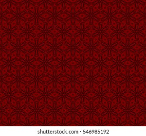 Damask floral seamless pattern background. Luxury texture for wallpaper, invitation. Vector illustration. red, black color