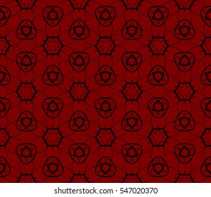Damask floral seamless pattern background. Luxury texture for wallpaper, invitation. Vector illustration. red, black color