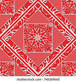 Damask floral seamless pattern background. Luxury texture for wallpaper, invitation. Vector illustration.