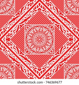 Damask floral seamless pattern background. Luxury texture for wallpaper, invitation. Vector illustration.