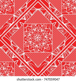Damask floral seamless pattern background. Luxury texture for wallpaper, invitation. Vector illustration.