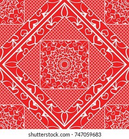 Damask floral seamless pattern background. Luxury texture for wallpaper, invitation. Vector illustration.