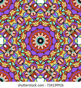 Damask floral seamless pattern. lace background. Luxury texture for wallpaper, invitation. Vector illustration.