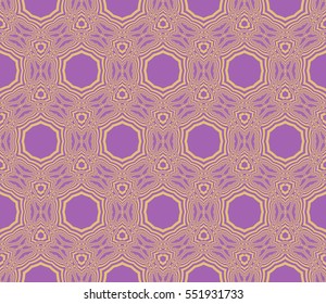 Damask floral seamless pattern. Luxury texture for wallpaper, invitation. Vector illustration. gold on purple color background.