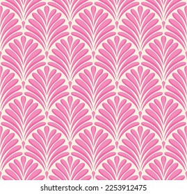 Damask floral seamless pattern. Vector retro style background print. Decorative flower texture.