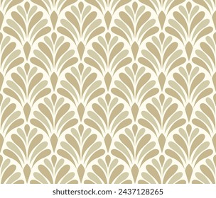 Damask floral seamless pattern. Vector retro style background print. Decorative flower texture.