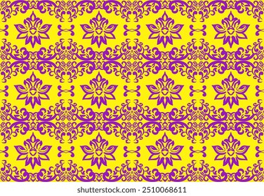  Patrón sin fisuras florales de damasco, diseño de patrón vintage de damasco, Antiguas victoriano sin fisuras, lujo de damasco, Vector