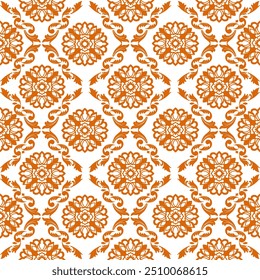  Patrón sin fisuras florales de damasco, diseño de patrón vintage de damasco, Antiguas victoriano sin fisuras, lujo de damasco, Vector