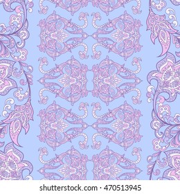 damask floral seamless pattern. vintage vector background