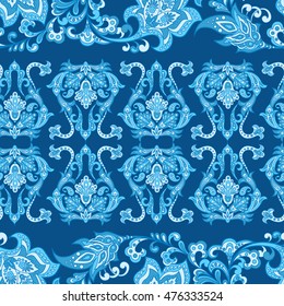 damask floral seamless pattern. vintage vector background