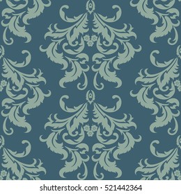 damask floral seamless pattern. vintage vector background