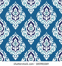 Damask floral seamless vector design