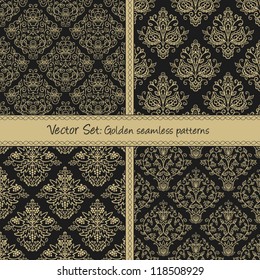 Damask floral textile pattern. Seamless pattern can be used for wallpaper, fabrics, paper craft projects, web page background,surface textures. Abstract textile floral background