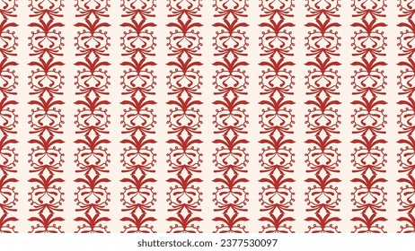 Damask floral vector seamless pattern. Decorative retro flower. For backgrounds, wallpapers, textiles, and fashion.