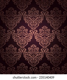 Damask floral wallpaper pattern, Trendy design, 