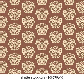 damask flower vector background