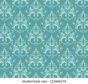 damask flower vector background