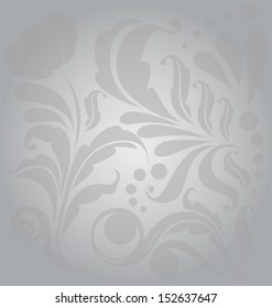 Damask  frame  pattern. Vintage vector illustration.