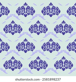 damask geometric abstract pattern with simple shapes and beautiful color palette. Simple geometric pattern composition.