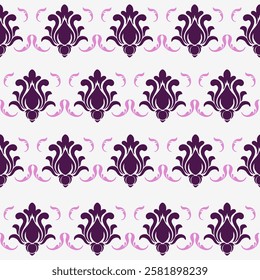 damask geometric abstract pattern with simple shapes and beautiful color palette. Simple geometric pattern composition.