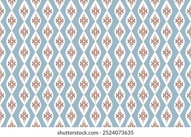 Damask geometric ornament. Navajo tribal vector seamless pattern. Native American ornament. Ethnic South Western decor style. Vector seamless pattern. Mexican blanket, rug. Woven carpet
