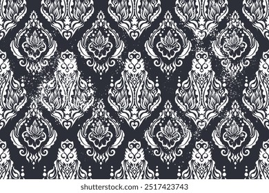 Damast geometrische Muster, Ethnische Kat nahtlose Muster, afrikanischen Stil, Abstrakte Vektor, Chevron Stickerei, Paisley Stickerei, Navajo Muster, Azteken und Stammesmotive, Vektor handgezeichnet Stil.