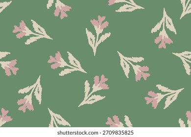 Damask Ikat padrão floral sem costura. bordado de flor. design para mulheres de moda, textura, tecido, roupas, papel de embrulho, cortinas e decoração.
