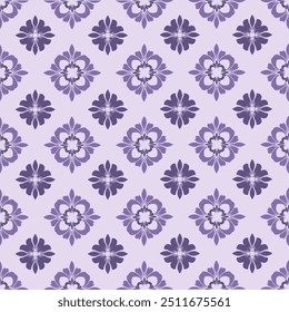 Padrão de repetição têxtil sem costura Damask ikat , design floral 