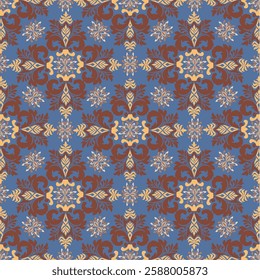 Damask, Jacquard loom, Brocade, Satin weave, Silk damask, Floral pattern, Renaissance influence, Symmetrical design, Luxury textile, Fleur-de-lis motif, Baroque style, Intricate patterns, Reversible f