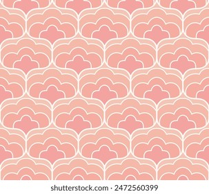Damask leaves seamless pattern. Vector retro style background print. Decorative flower texture.