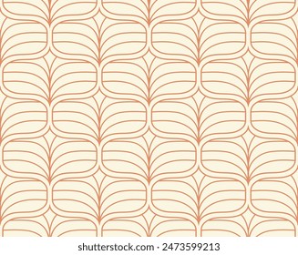 Damask leaves seamless pattern. Vector retro style background print. Decorative flower texture.