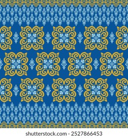 Damask luxury seamless pattern. Vector design with floral and elements for background, wallpaper, fabric, carpet, clothing, furniture, accessories, wrapping.