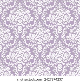 Damask medallion repeat pattern design vector file floral ogee pattern