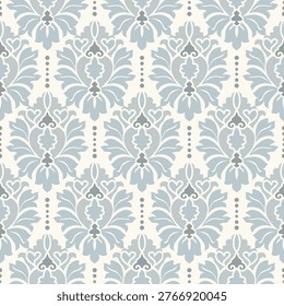 Damask modern seamless pattern element. Vintage classic old fashioned damask ornament, seamless texture for wallpapers, textile. Vector illustration