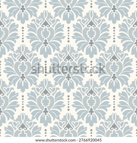 Damask modern seamless pattern element. Vintage classic old fashioned damask ornament, seamless texture for wallpapers, textile. Vector illustration