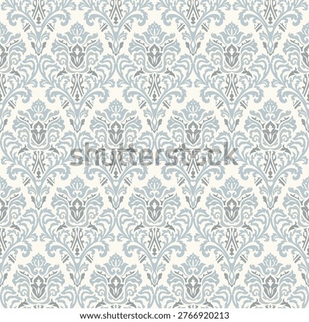 Damask modern seamless pattern element. Vintage classic old fashioned damask ornament, seamless texture for wallpapers, textile. Vector illustration