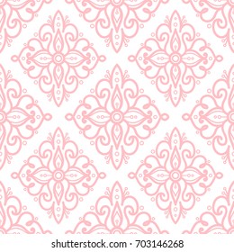Damask ornament ,  seamless pattern for textiles, wallpapers and other. Vector image.