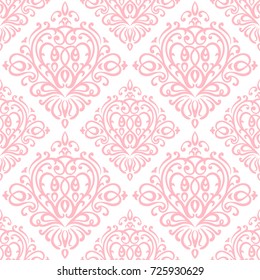 Damask ornament ,  seamless pattern for textiles, wallpapers and other. Vector image.