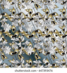 Damask ornamental ornament. 