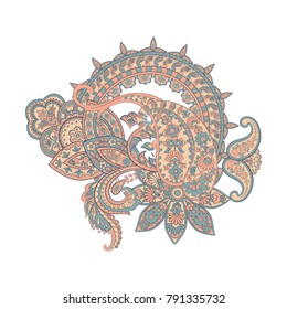 Damask Paisley ornament. Isolated Vector illustration