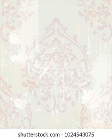 Damask pattern antique decor Vector illustration. Texture designs