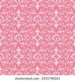 Patrón de damasco con un diseño floral clásico. Patrones de bordado africanos, paisley, boho, floral ikat, diseños florales étnicos, ikat sari, patrones ikat y patrones étnicos.
