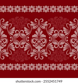 Damast Muster mit einem klassischen floralen Design.Afrikanische Stickerei Muster, Paisley, Boho, florale ikat, ethnische florale Designs, ikat sari, ikat Muster und ethnische Muster.