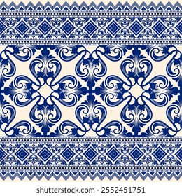damask pattern with a classic floral design.African embroidery patterns, paisley, boho, floral ikat, ethnic floral designs, ikat sari, ikat patterns and ethnic patterns.