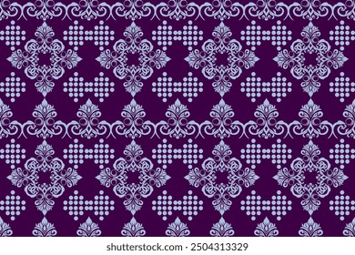 damask pattern design, geometric shapes, colored triangles, tiles, ikat, embroidery, design for fabric pattern. Carpets, pillows, shirts, pants, bedding, curtains, patterns on glasses.