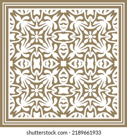 Damast Muster Design für Hijab, Bandana, Schal, Teppich Design, Stoff, Taschentuch.